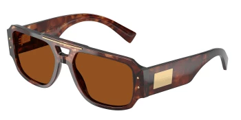 Dolce & Gabbana DG4482F style-color 322273 Dark Red Havana / Dark Brown Lens