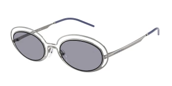 Emporio Armani EA2160 style-color 301080 Shiny Gunmetal / Blue Lens