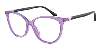 Emporio Armani EA3249U style-color 6197 Shiny Transparent Violet