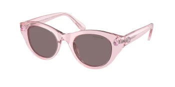 Swarovski SK6025 style-color 30017N Transparent Pink / Light Purple Brown Lens