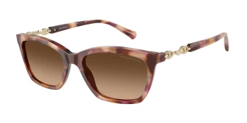Emporio Armani EA4238 style-color 619674 Shiny Havana Red / Gradient Brown Lens