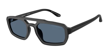 Emporio Armani EA4240U style-color 501787 Matte Black / Dark Blue Lens