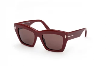 Tom Ford FT1191 Luna style-color 69E Shiny Bordeaux / Shiny Bordeaux / brown brown Lens