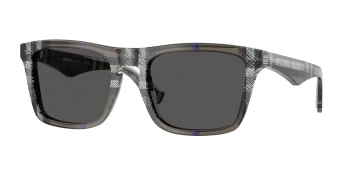 Burberry BE4434 style-color 414787 Check Lichen / Dark Grey Lens