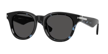 Burberry BE4439 style-color 411187 Blue Havana / Dark Grey Lens
