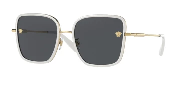Versace VE2247D style-color 147187 White / Dark Grey Lens