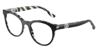 Dolce & Gabbana DG3399 style-color 3372 Black On Zebra