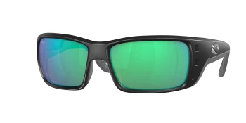 Costa Del Mar 6S9022 PERMIT 06S9022 style-color 902220 Matte Black / Green Mirror Lightwave Glass Lens