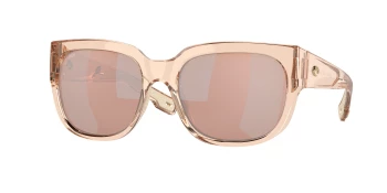 Costa Del Mar 6S9019 WATERWOMAN 6S9019 style-color 901911 Shiny Blonde Crystal / Copper Silver Mirror Polycarbonate Lens