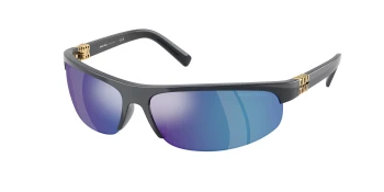 Miu Miu MU A02SF style-color 19Y10K Avio Metal / Light Green Mirror Blue Lens