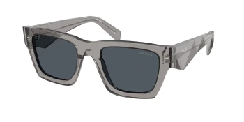 Prada PR A06S style-color 16Z70B Transparent Dark Grey / Dark Grey Lens