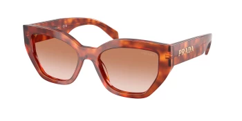Prada PR A09SF style-color 11P70E Cognac Tortoise / Brown Gradient Lens