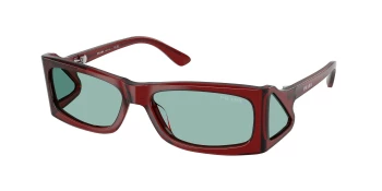 Prada PR B03S style-color 12Z40K Transparent Peat / Petrol Green Lens