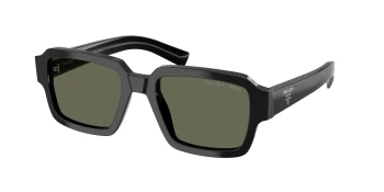 Prada PR 02ZS style-color 1AB03R Black / Green Polar Lens
