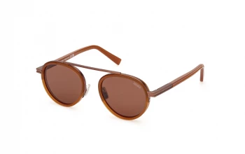 Ermenegildo Zegna EZ0242 style-color 45E Shiny Light Brown / Shiny Light Brown / brown brown Lens