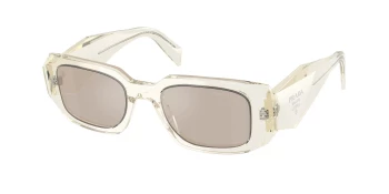 Prada PR 17WS style-color 19X30N Transparent Champagne / Platino Lens