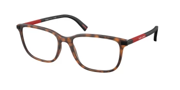 Prada Linea Rossa PS 02RV style-color 17X1O1 Dark Tortoise Rubber