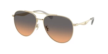Coach HC7169 CW193 0HC7169 style-color 900518 Shiny Light Gold / Smokey Peach Gradient Lens