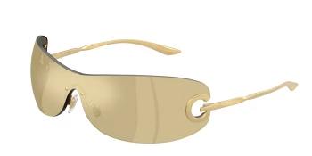 Dolce & Gabbana DG2308 style-color 12246E Matte Gold / Light Brown Mirror Gold Lens