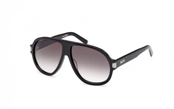Mcm Worldwide MW0009 style-color 01B Shiny Black / Shiny Black / gradient smoke gradient smoke Lens
