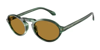 Giorgio Armani AR8219U style-color 616453 Striped Green / Brown Lens