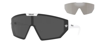Versace VE4461 style-color 314/87 White / Dark Grey/Mirror Silver Lens