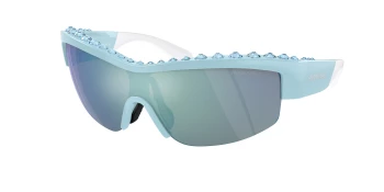 Swarovski SK6014 style-color 103655 Light Blue / Light Green Mirror Blue Lens