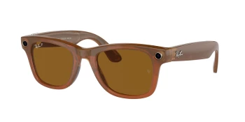 Ray-Ban Meta WAYFARER RW4006 (Gen 1) style-color 670683 Caramel / Brown Lens