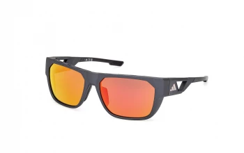 Adidas Sport SP0102 style-color 02L Matte Black / Matte Black / roviex mirror roviex mirror Lens