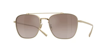 Oliver Peoples OV1349ST AVISON 0OV1349ST style-color 5035Q1 Soft Gold / Tuscan Brown Gradient Mirror Lens