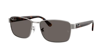 Ray-Ban RB3750 style-color 004/B1 Gunmetal / Dark Grey Lens