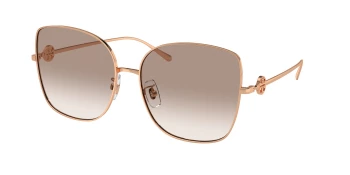 Tory Burch TY6106D style-color 335313 Rose Gold / Clear Gradient Light Brown Lens