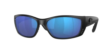 Costa Del Mar 6S9054 FISCH 06S9054 style-color 905410 Blackout / Blue Mirror Lightwave Glass Lens