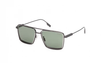 Ermenegildo Zegna EZ0257 style-color 09R Matte Gunmetal / Matte Gunmetal / green polarized green polarized Lens