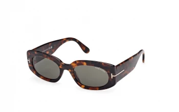 Tom Ford FT1187 Cielle style-color 52N Dark Havana / Dark Havana / green green Lens