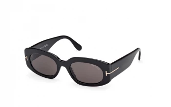 Tom Ford FT1187 Cielle style-color 01A Shiny Black / Shiny Black / smoke smoke Lens