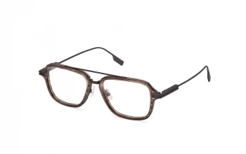 Ermenegildo Zegna EZ5297 style-color 050 Light Brown / Striped / Matte Gunmetal