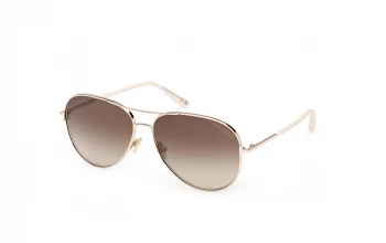 Tom Ford FT0823 style-color 28K Shiny Rose Gold / Shiny Rose Gold / brown mirror brown mirror Lens