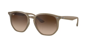 Ray-Ban RB4306 style-color 616613 Beige / Dark Brown Lens