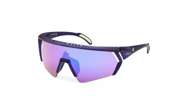 Adidas Sport SP0063 style-color 92Z Matte Blue / Matte Blue / gradient or mirror violet gradient or mirror violet Lens