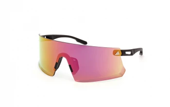 Adidas Sport SP0090 Adidas Dunamis style-color 02Z Matte Black / Matte Black / gradient or mirror violet gradient or mirror violet Lens