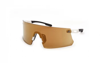 Adidas Sport SP0090 Adidas Dunamis style-color 21G Matte White / Matte White / brown mirror brown mirror Lens