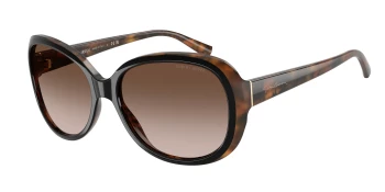 Giorgio Armani AR8047 style-color 504913 Top Black Havana / Brown Gradient Lens