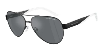 Armani Exchange AX2034S style-color 60636G Matte Black / Mirror Black Lens