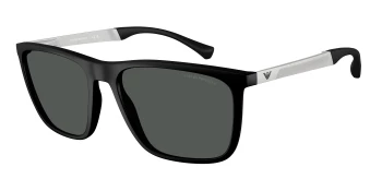Emporio Armani EA4150 style-color 506387 Rubber Black / Grey Lens