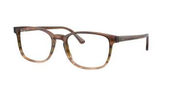 Ray Ban RX5418 style-color 8255 Striped Brown & Green