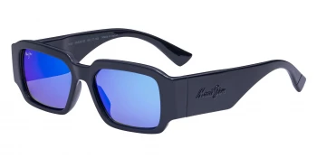 Maui Jim KŪPALE style-color B639-02 Shiny Black / Blue Hawaii Lens