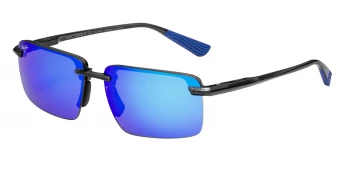 Maui Jim LAULIMA style-color B626-14 Shiny Trans Dark Grey / Blue Hawaii Lens
