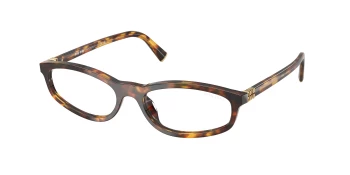 Miu Miu MU A06SF style-color 14L08N Honey Havana / Clear Blue Light Filter Lens
