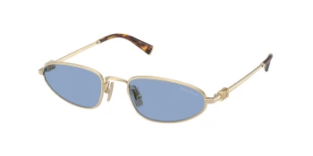 Miu Miu MU A52S style-color ZVN60O Pale Gold / Light Blue Lens